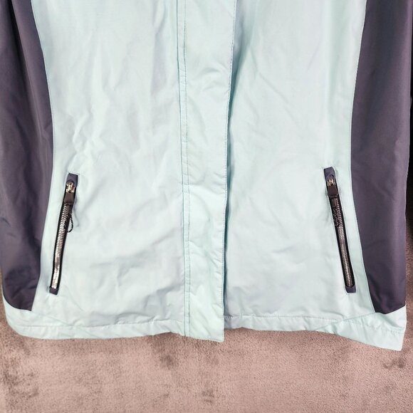 Womens Free Country Radiance Jacket Light Blue Gray Full Zip Long Sleeve Size M - Picture 3 of 12